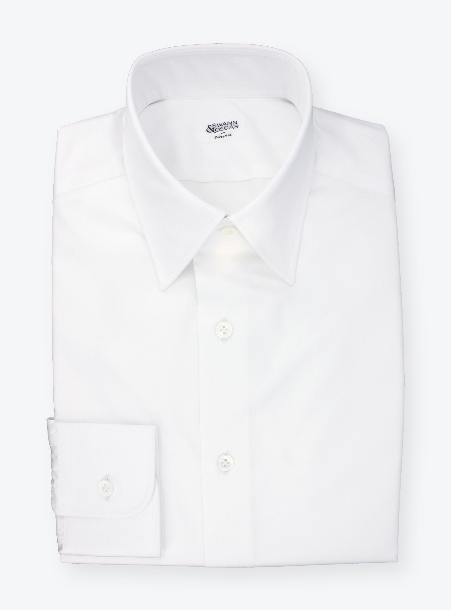 Chemise Twill Uni Blanc