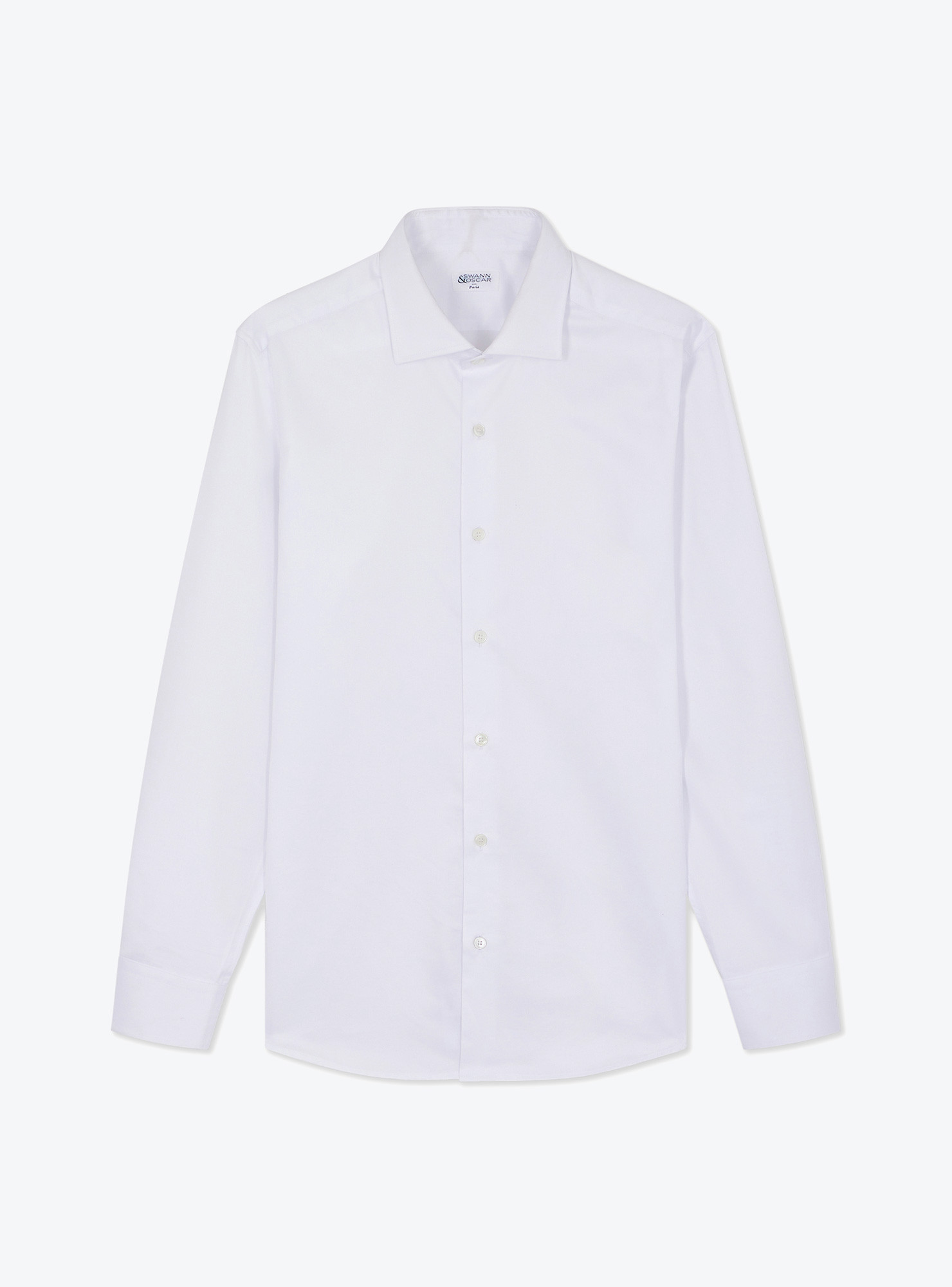 Chemise Twill Uni Blanc