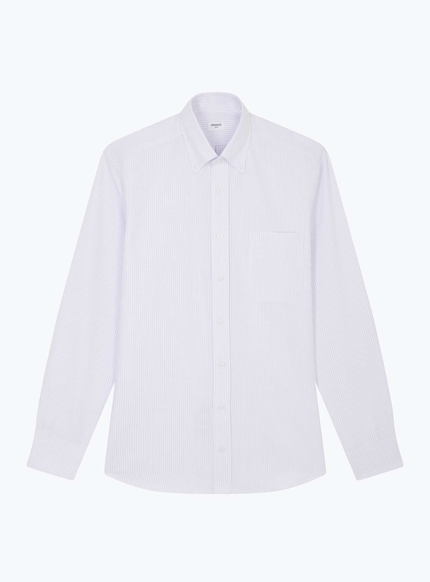 Chemise Oxford Rayé Parme