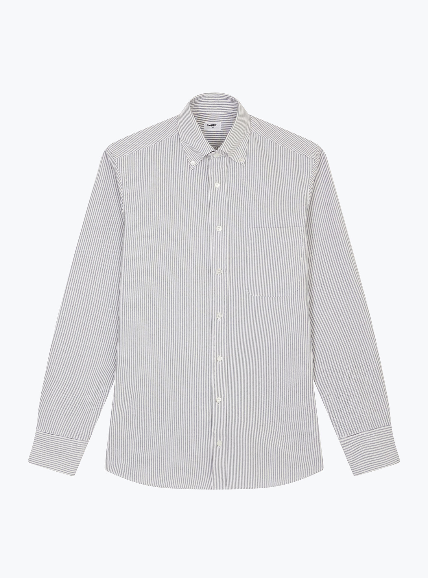Chemise Oxford Rayé Bleu