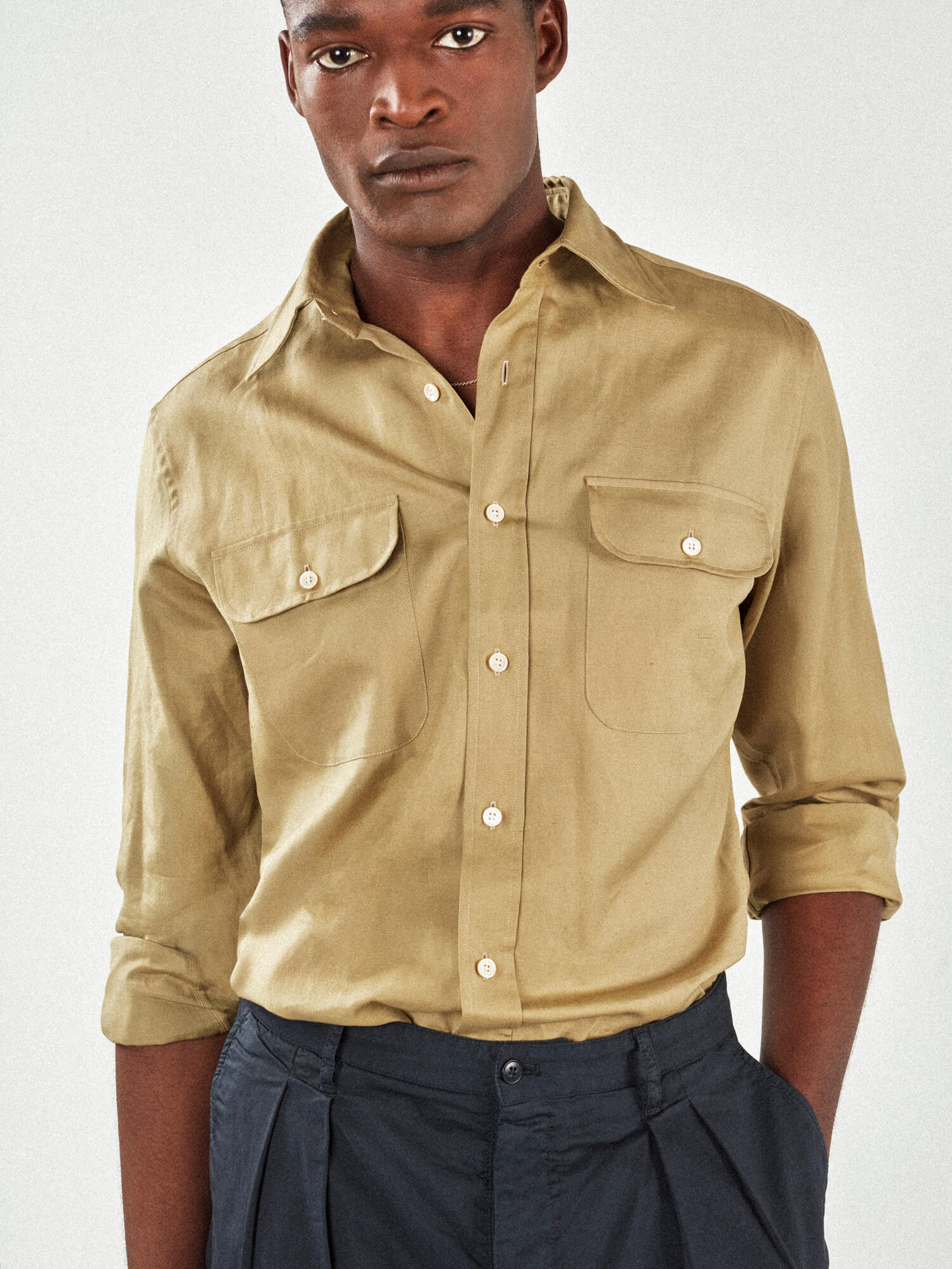 Chemise lin online coton
