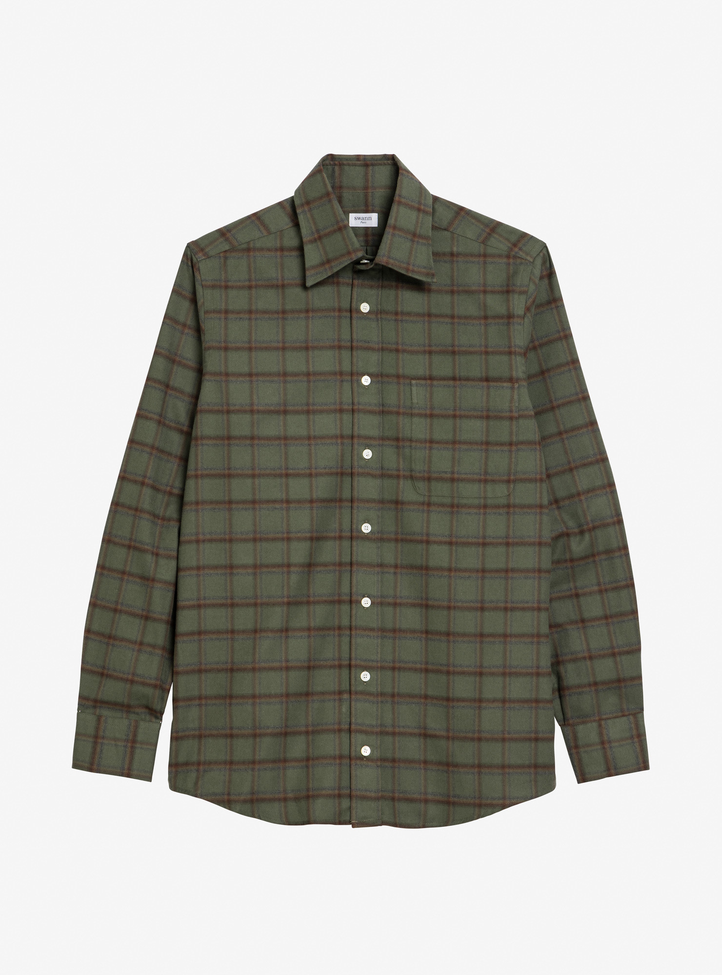 Chemise Flanelle Carreaux Vert