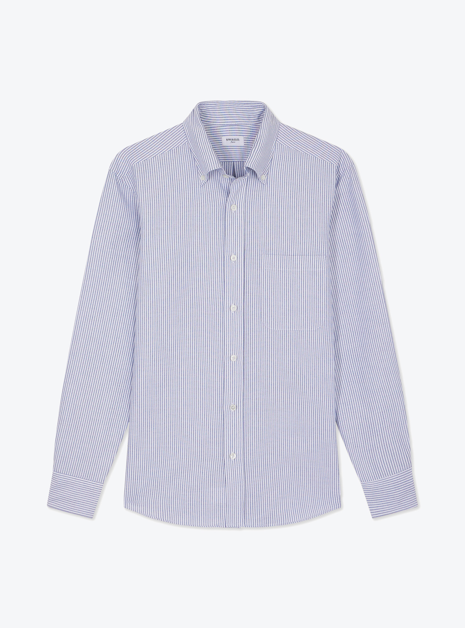 Chemise Oxford Rayé Bleu
