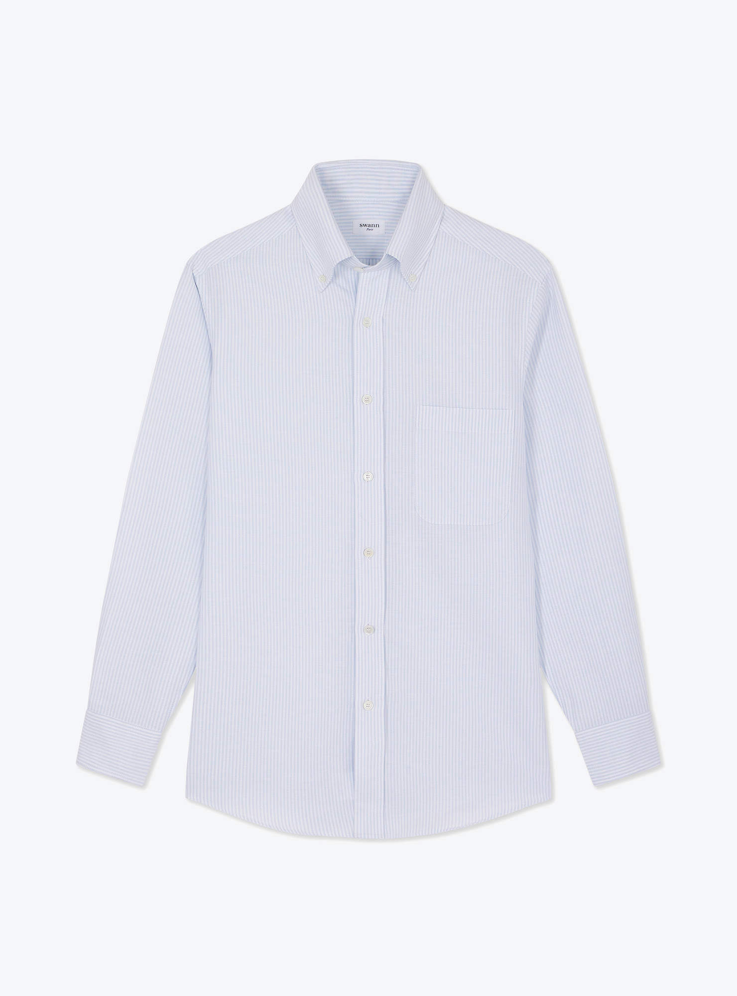 Chemise Oxford Rayé Bleu
