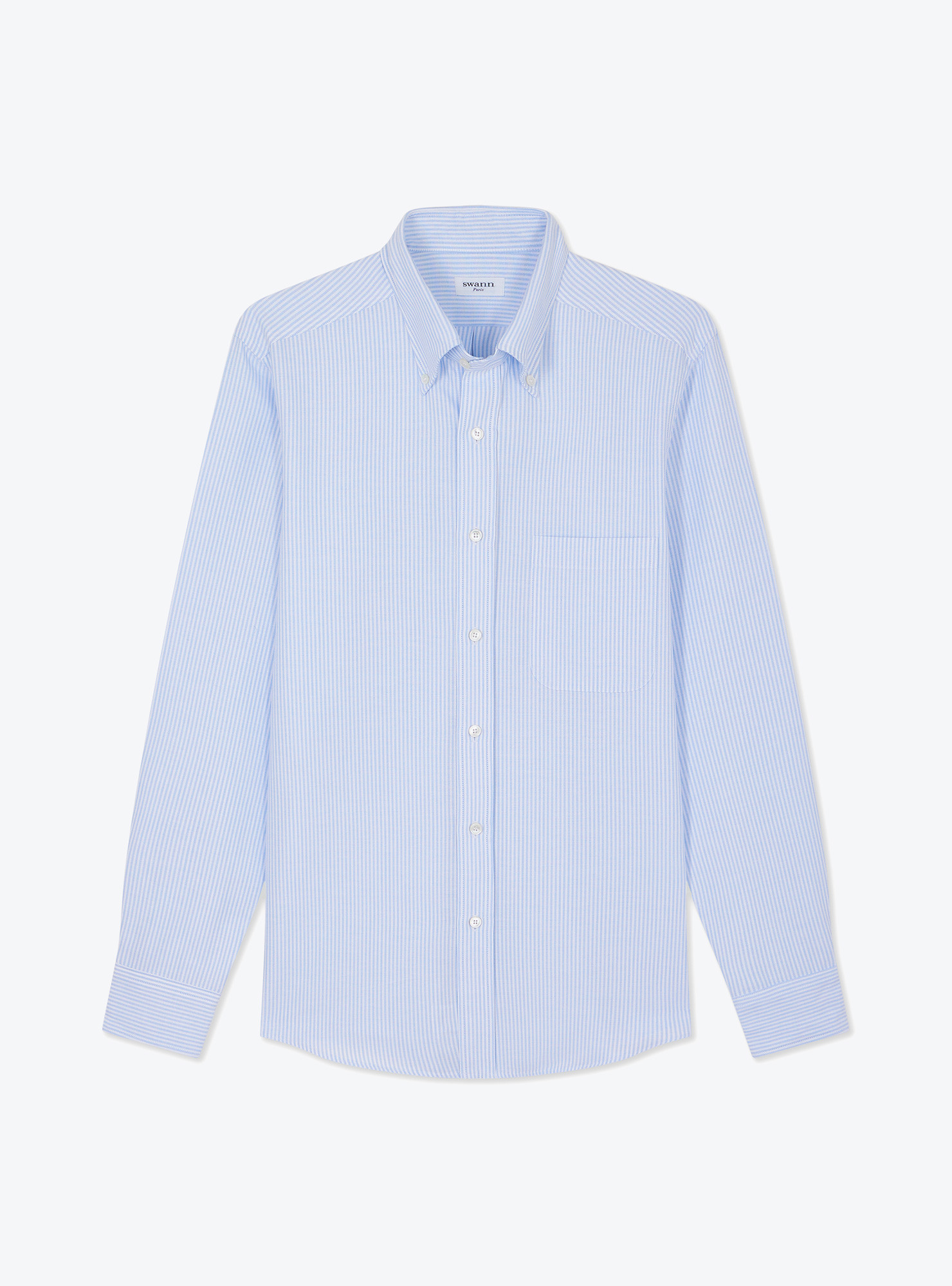 Chemise Oxford Rayé Bleu