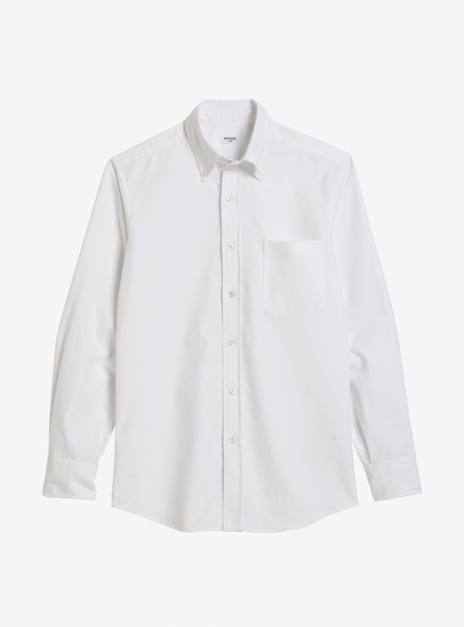 Chemise Flanelle Uni Blanc