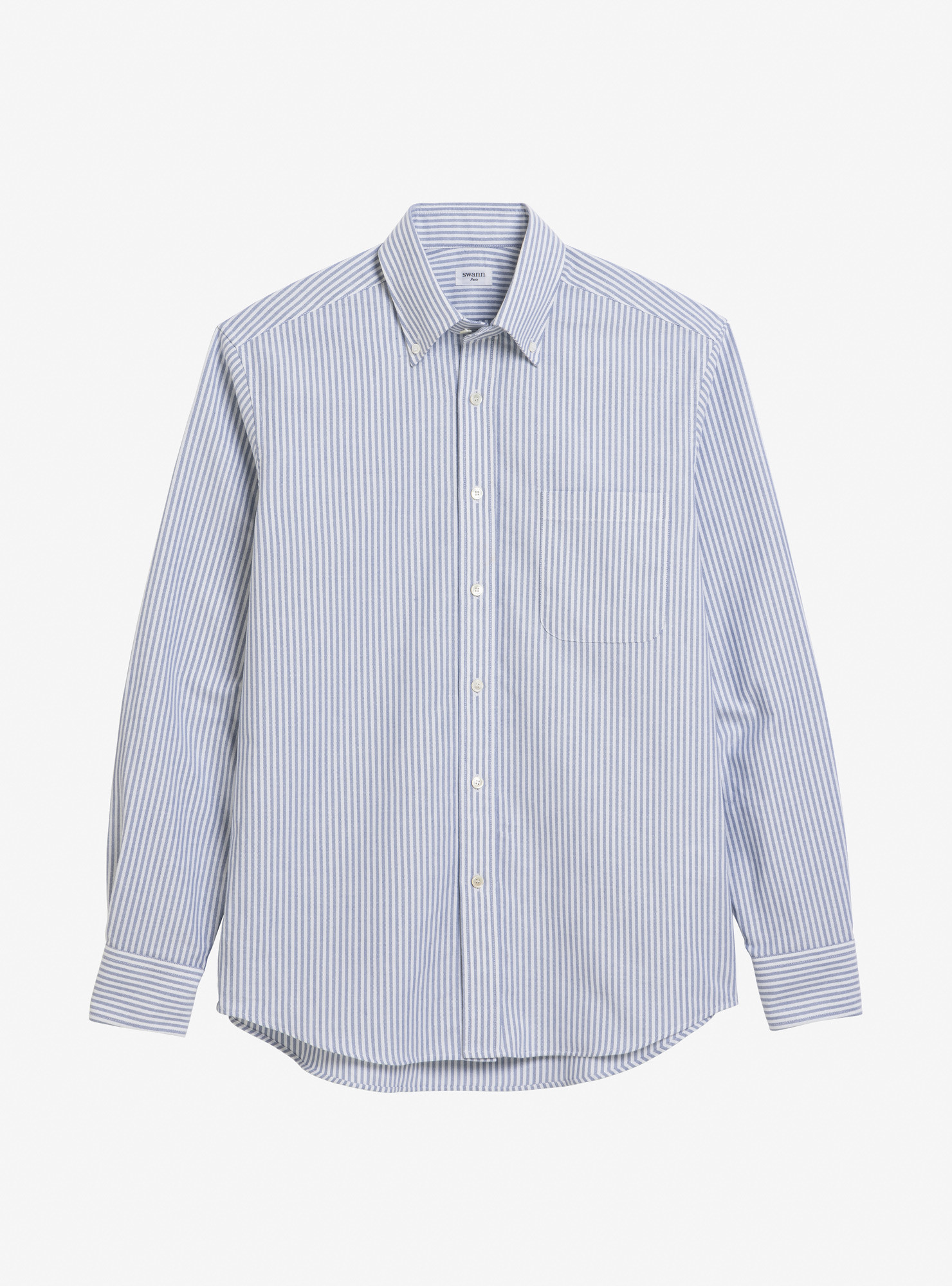 Chemise Oxford Rayé Bleu