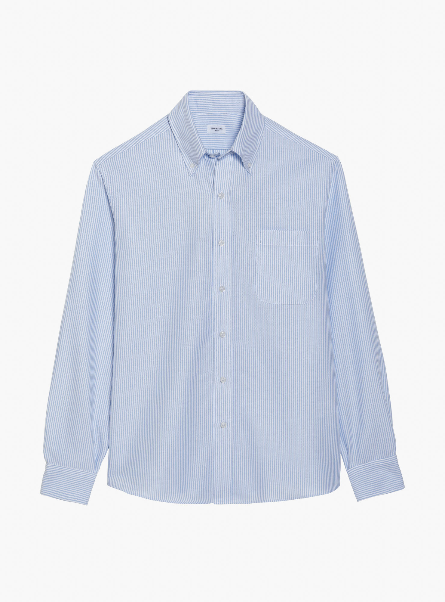 Chemise Oxford Rayé Bleu
