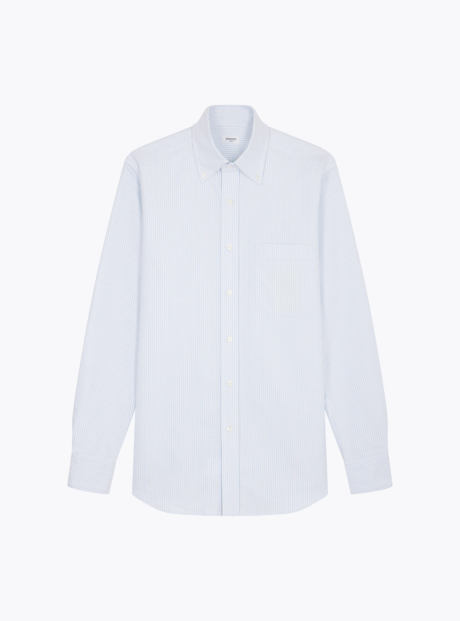 Chemise Oxford Rayée Bleu