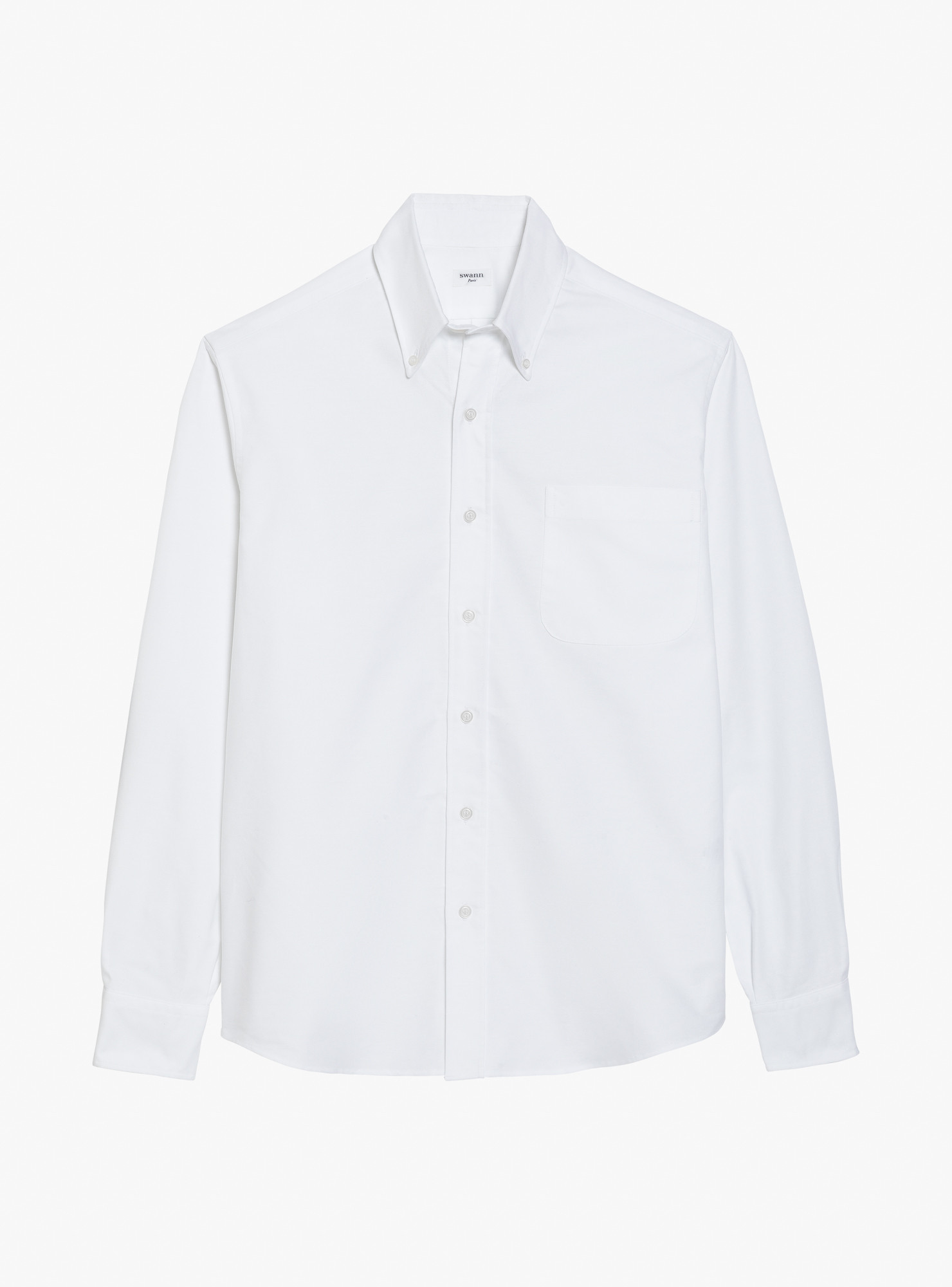 Chemise Oxford Uni Blanc
