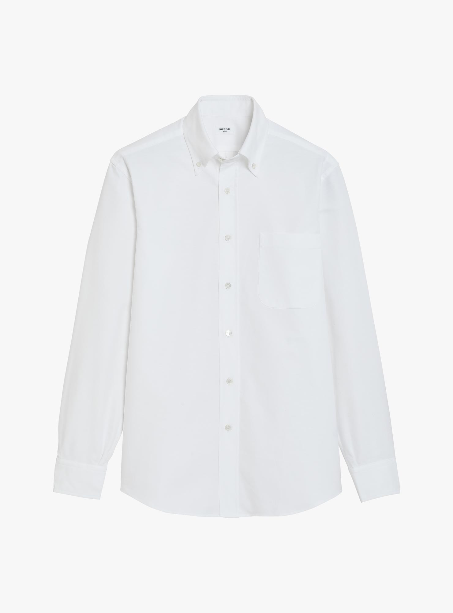 Chemise Oxford Uni Blanc