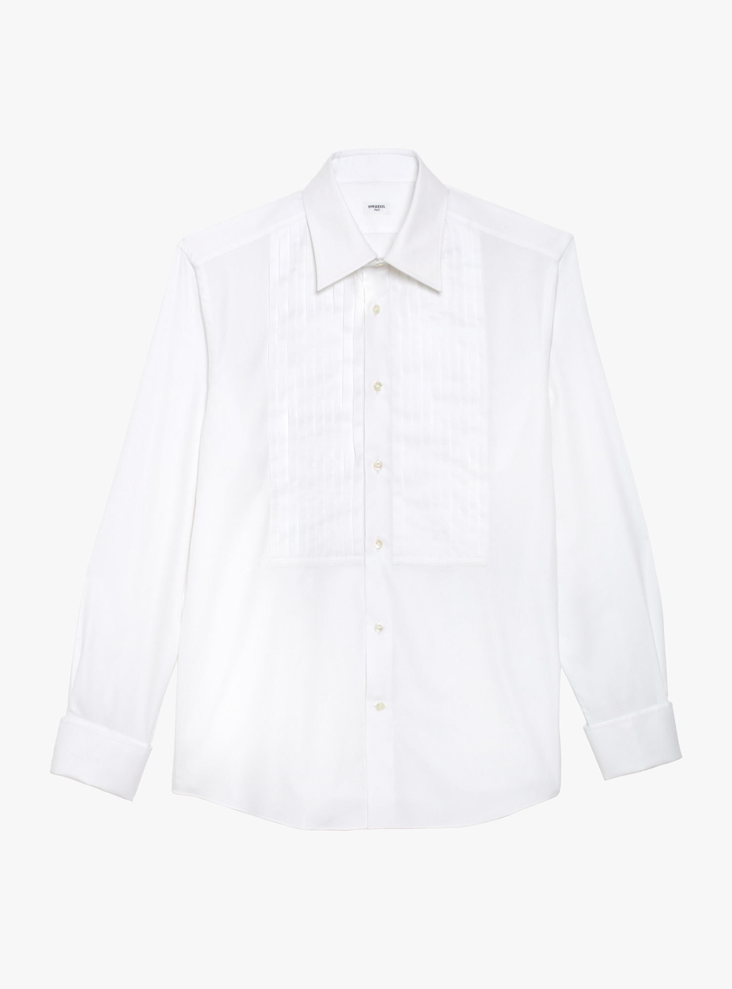 Chemise Blanche à Plastron (plissé main)