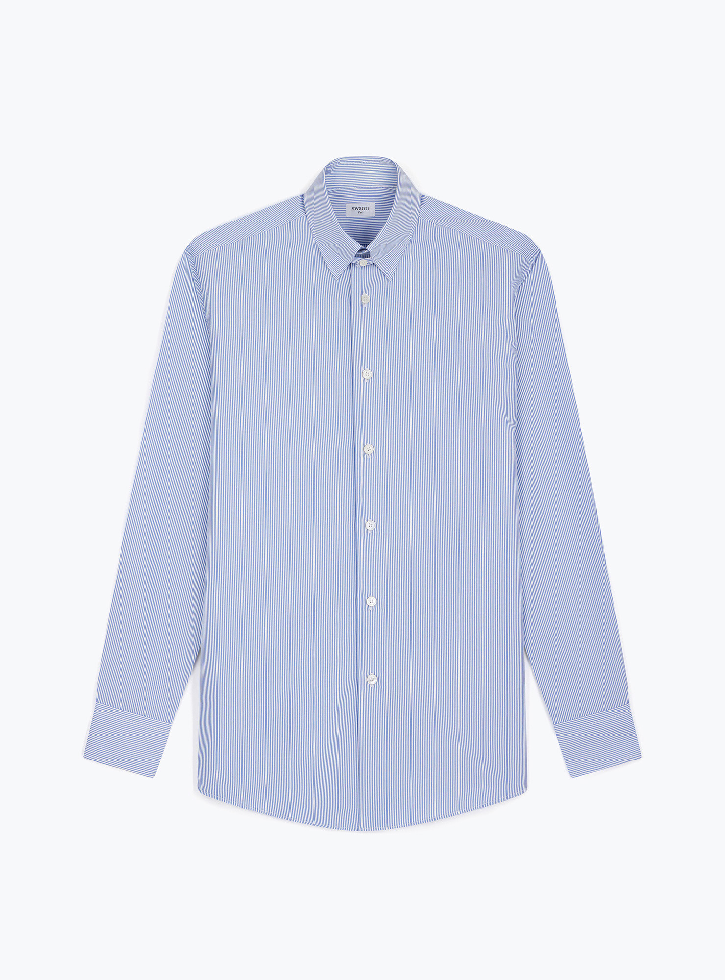 Chemise Popeline Rayé Bleu