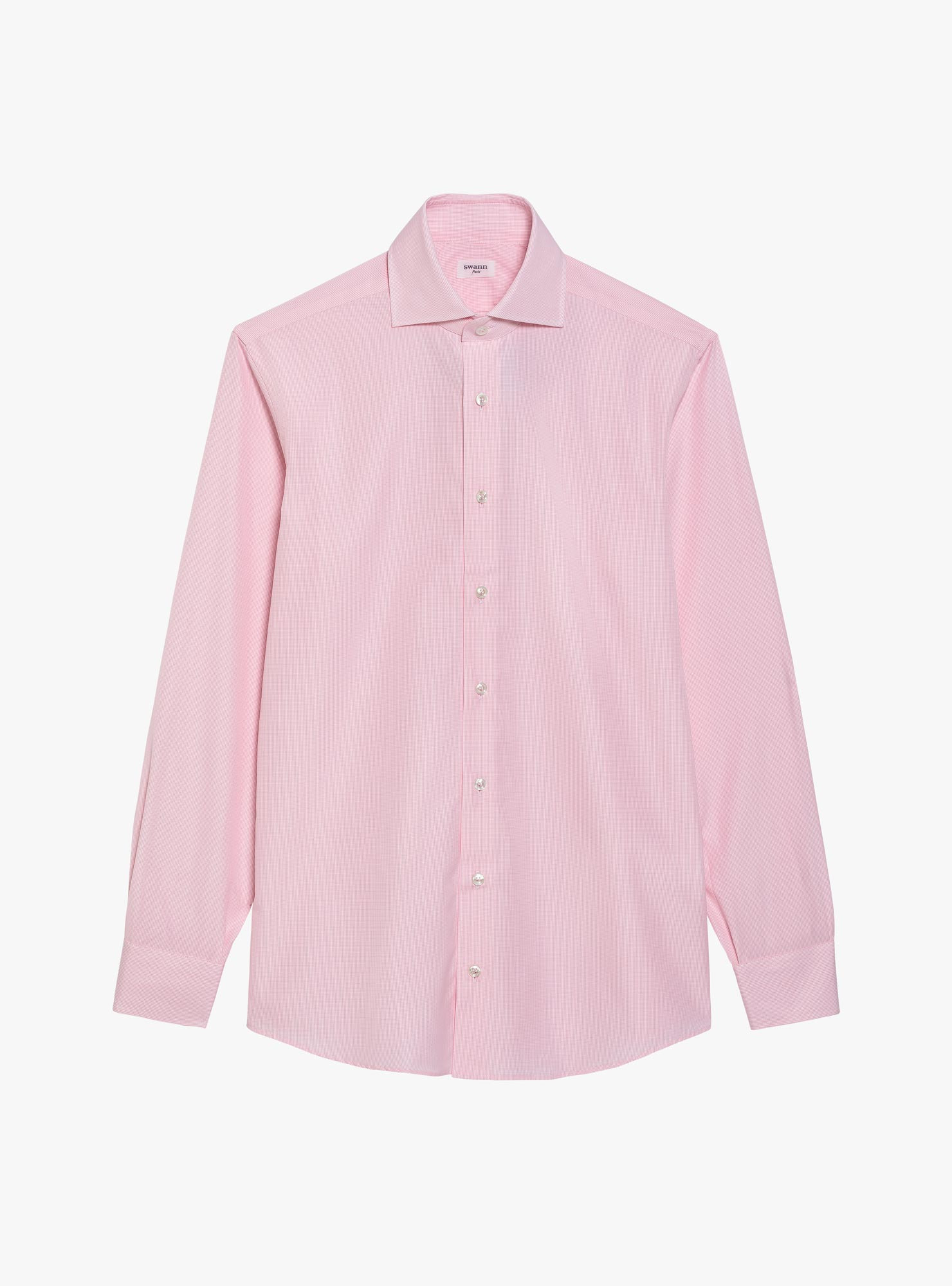 Chemise Popeline Carreaux Rose