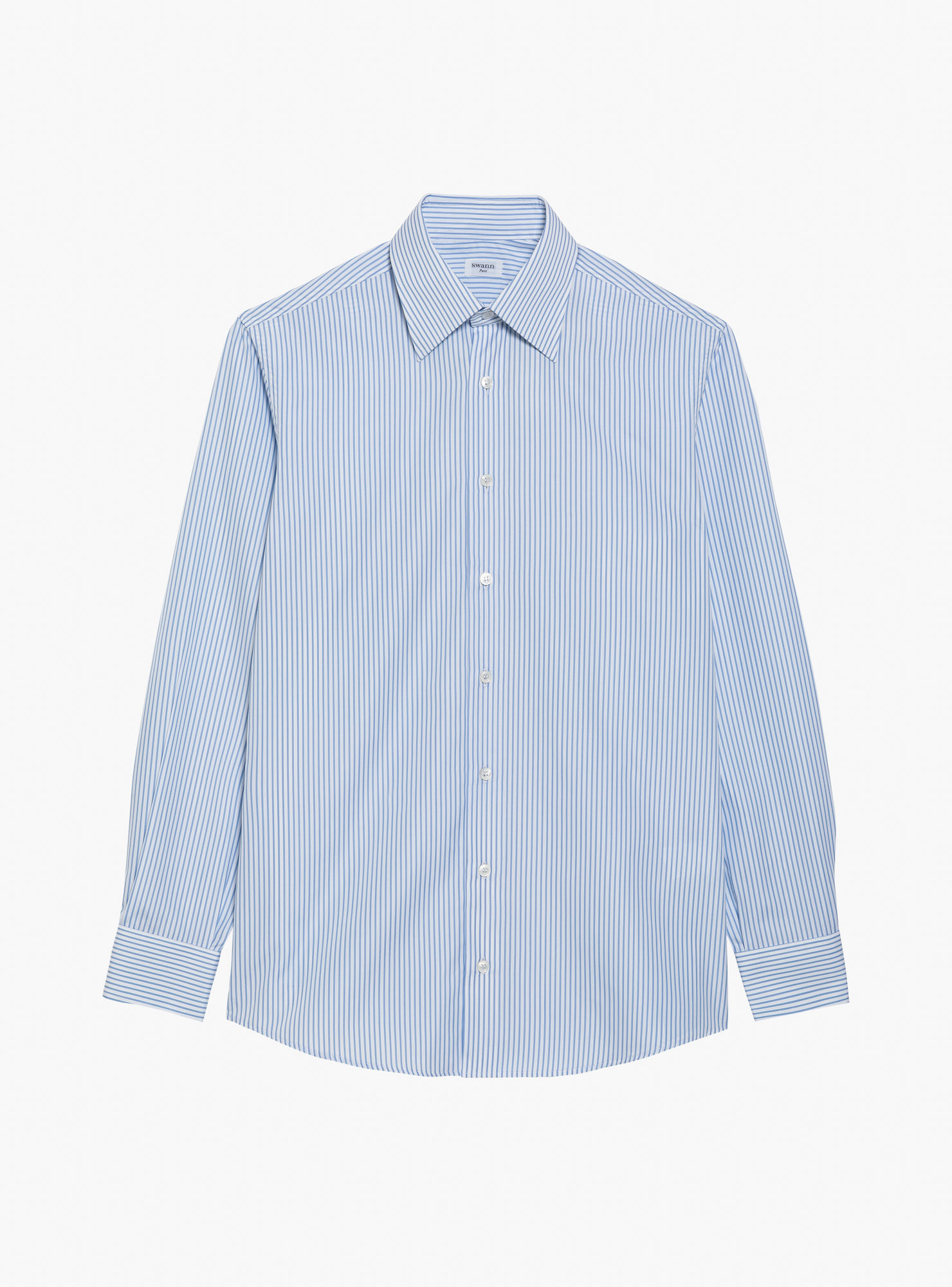 Chemise Popeline Rayé Bleu