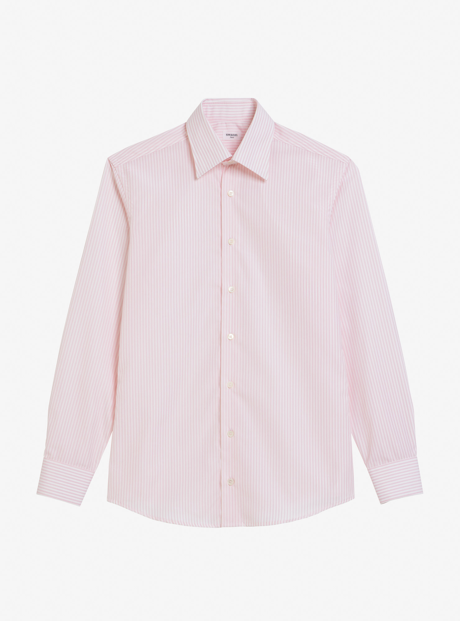 Chemise Popeline Rayé Rose