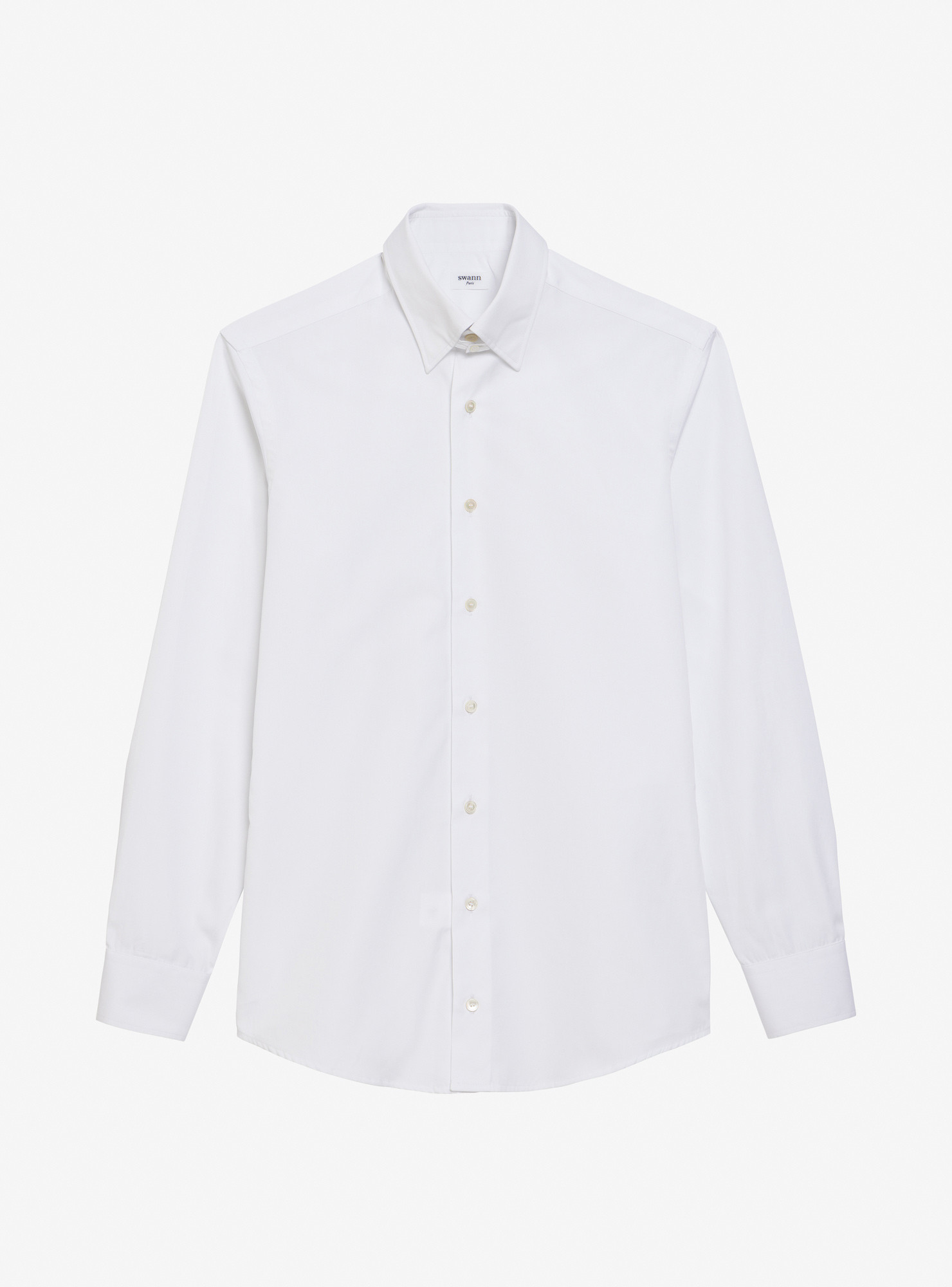 Chemise Popeline Uni Blanc