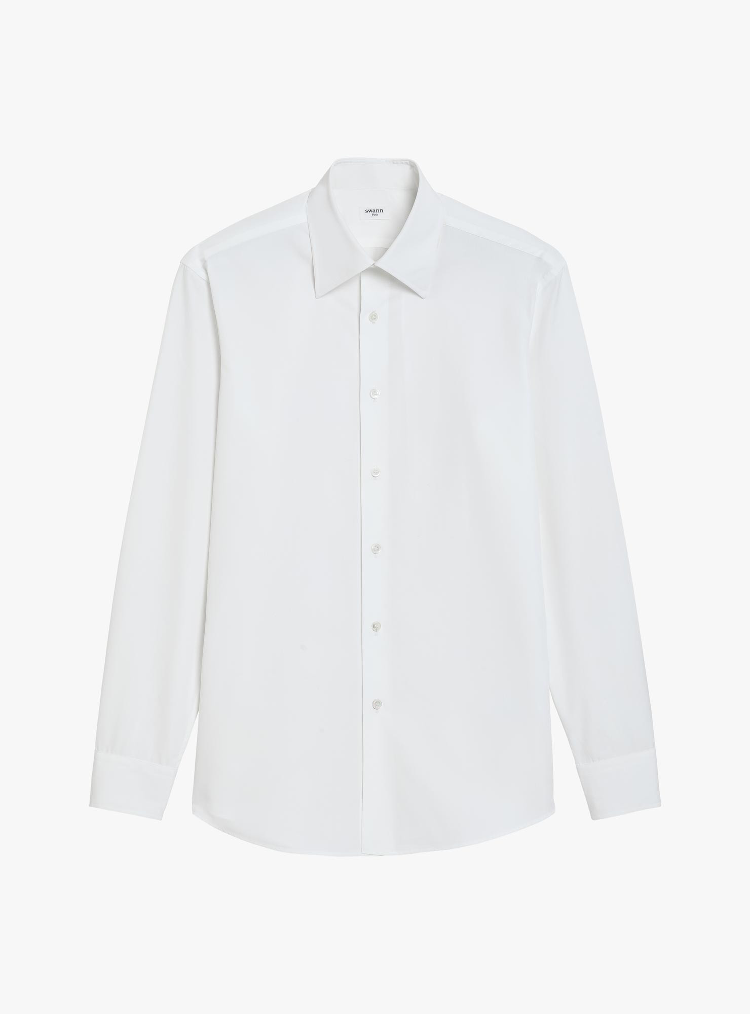 Chemise Popeline Uni Blanc