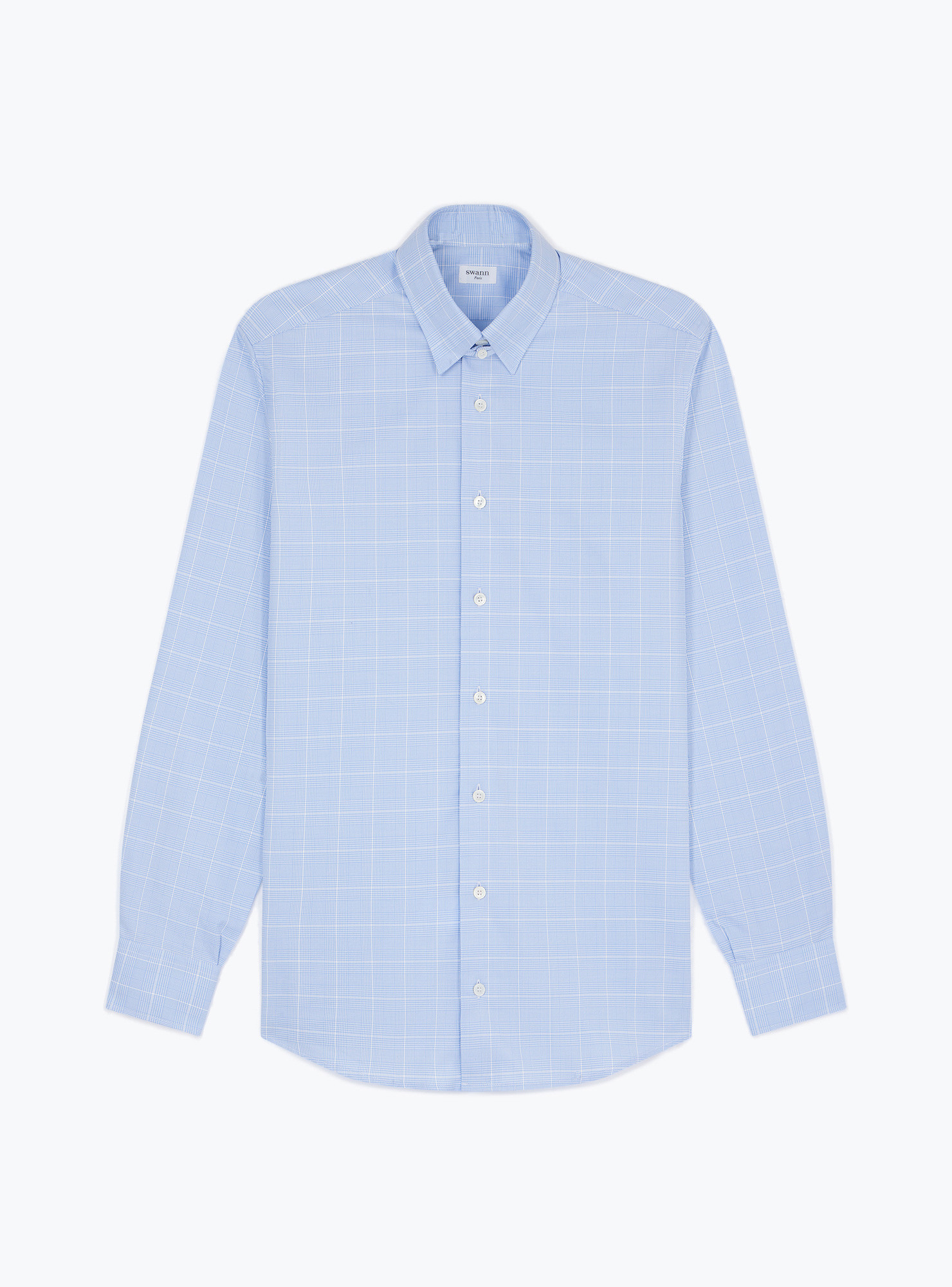 Chemise Twill Carreaux Bleu