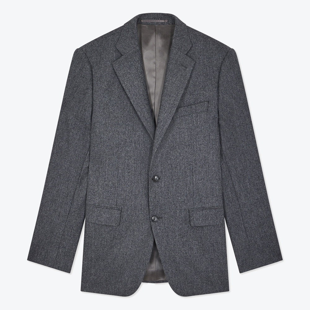 Veste Habillée Gris Flanelle