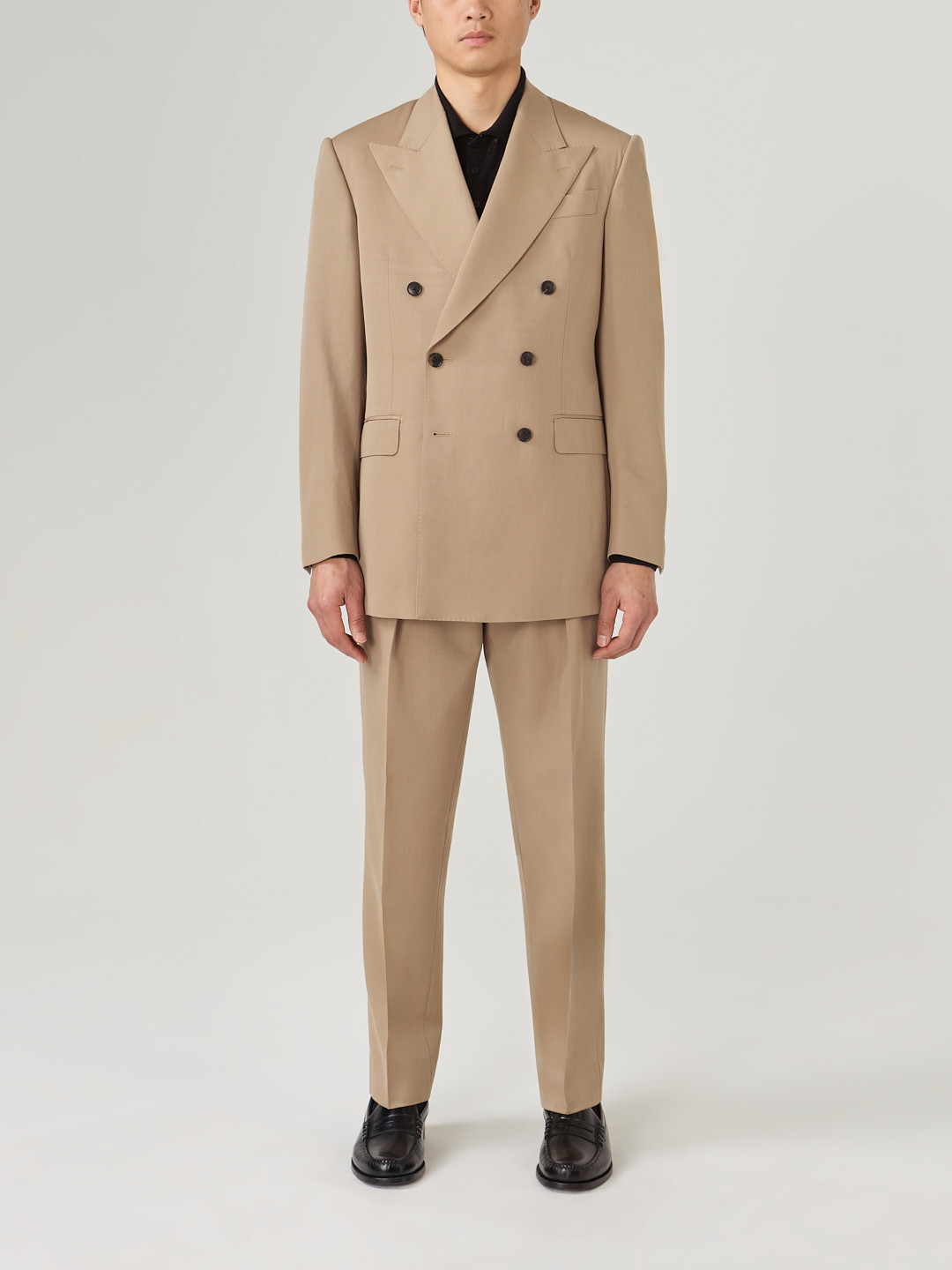 Costume Croisé Beige