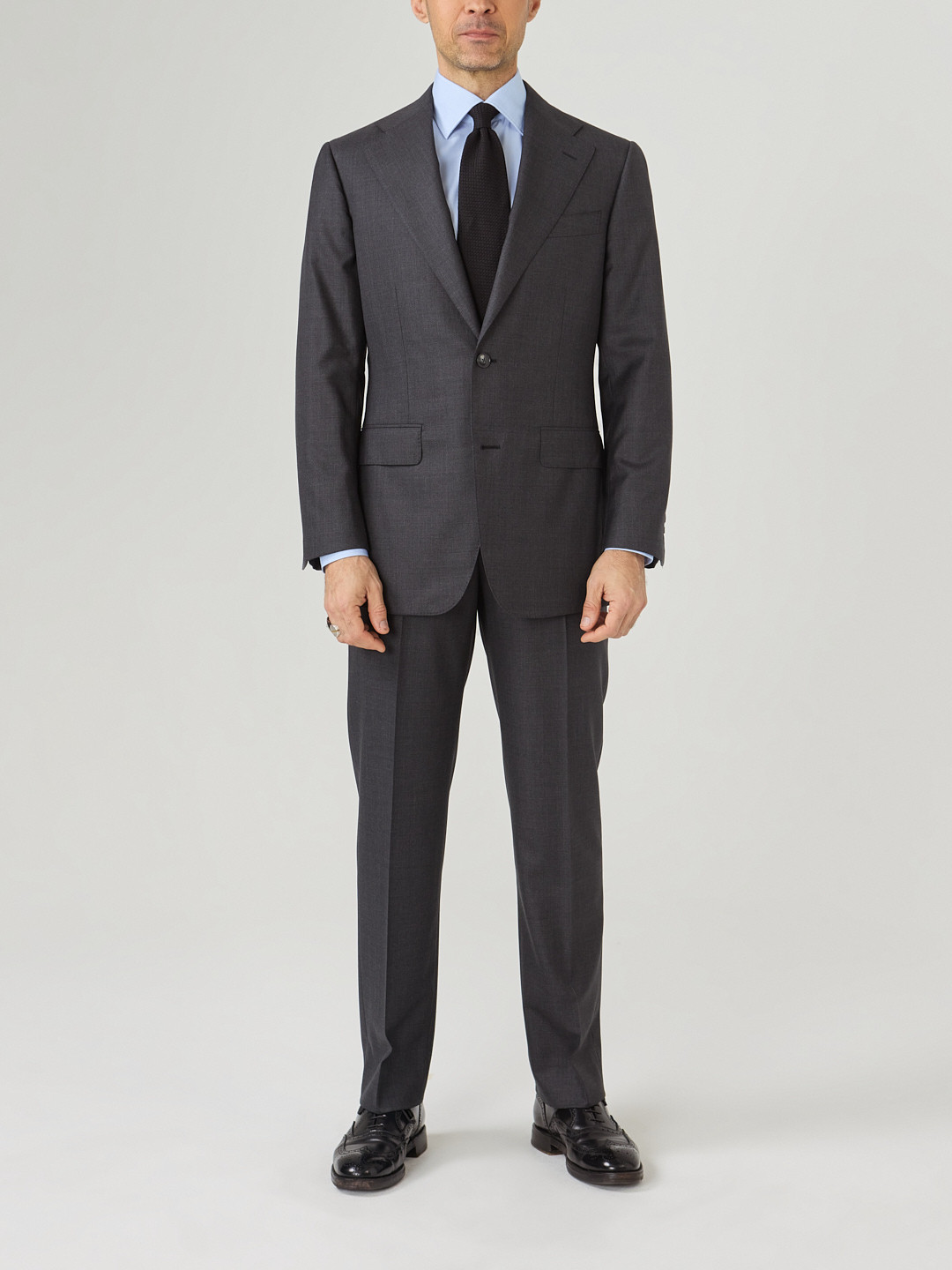 Costume Gris 100% entoilé Super 150