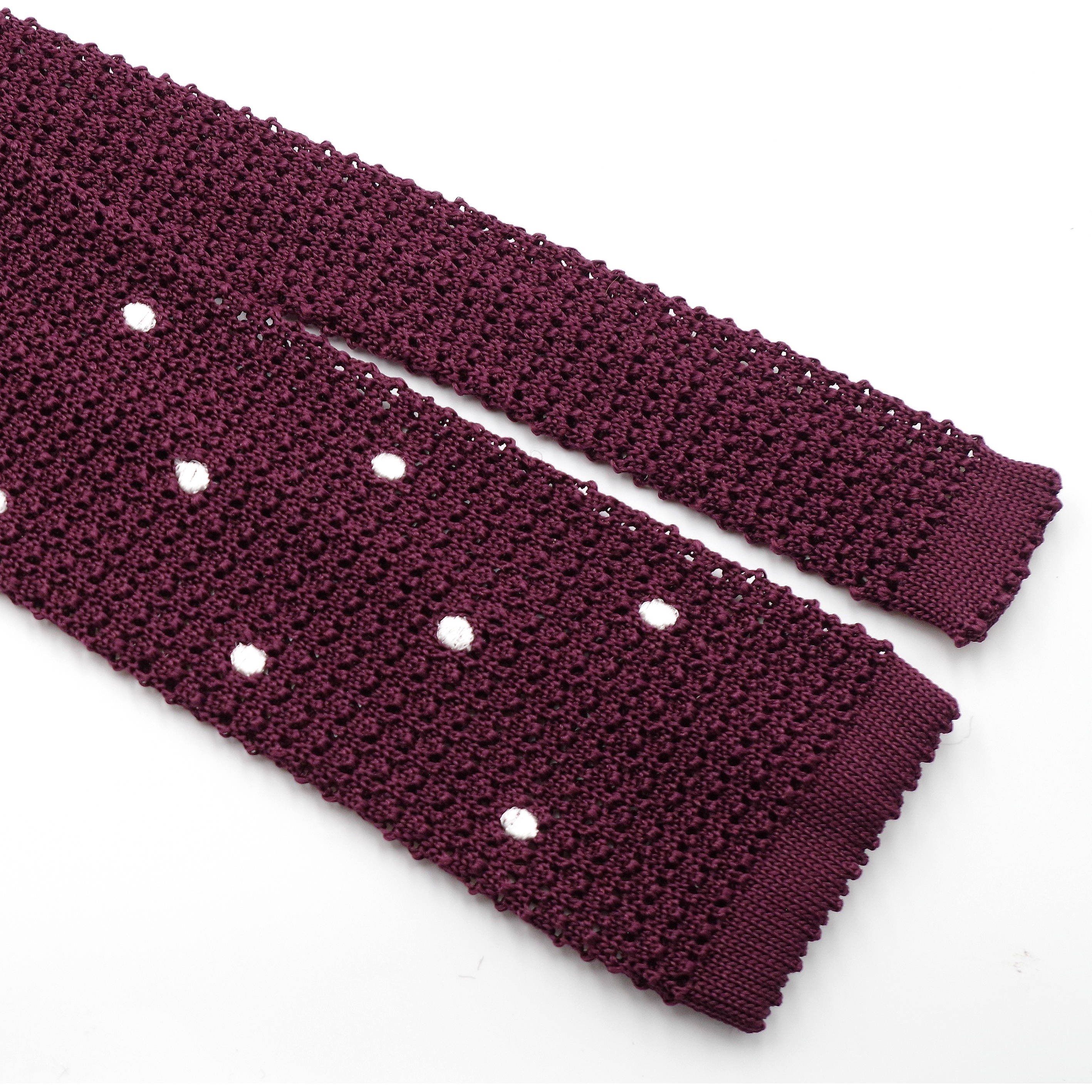 Cravate Bordeaux  Soie « Knit Tie »