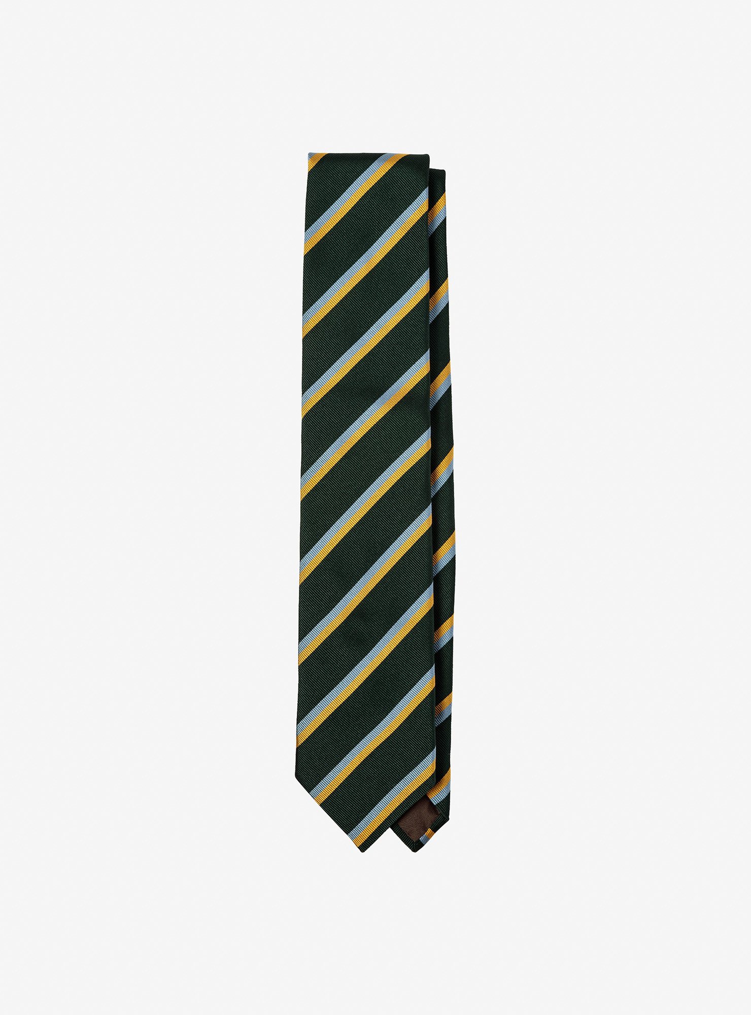Cravate Regimental Vert et Or
