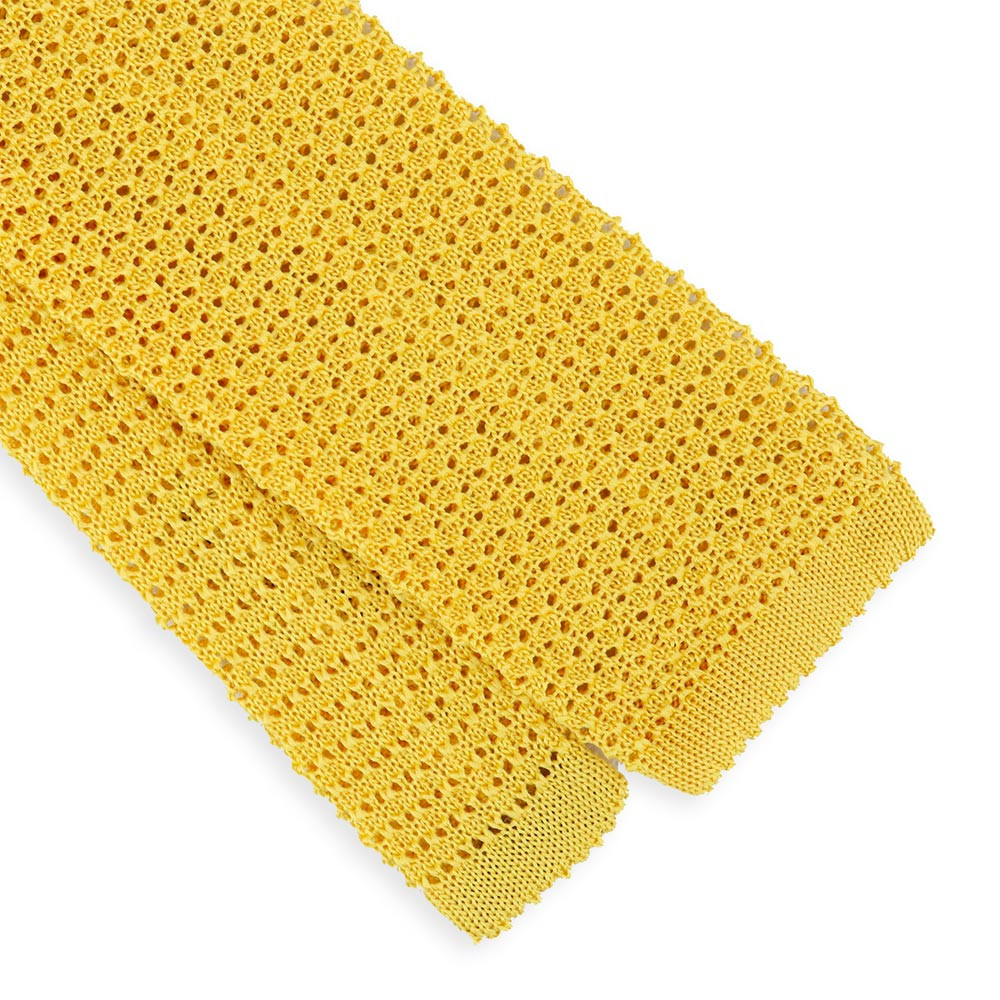 Cravate Tricot Jaune