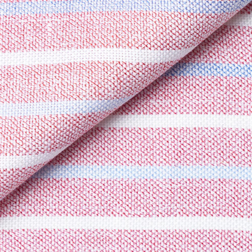 Oxford Rayé Rouge Bleu