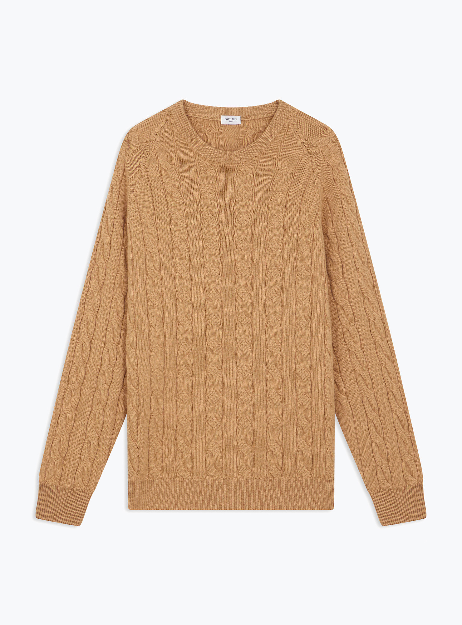 Pull Col Rond Camel