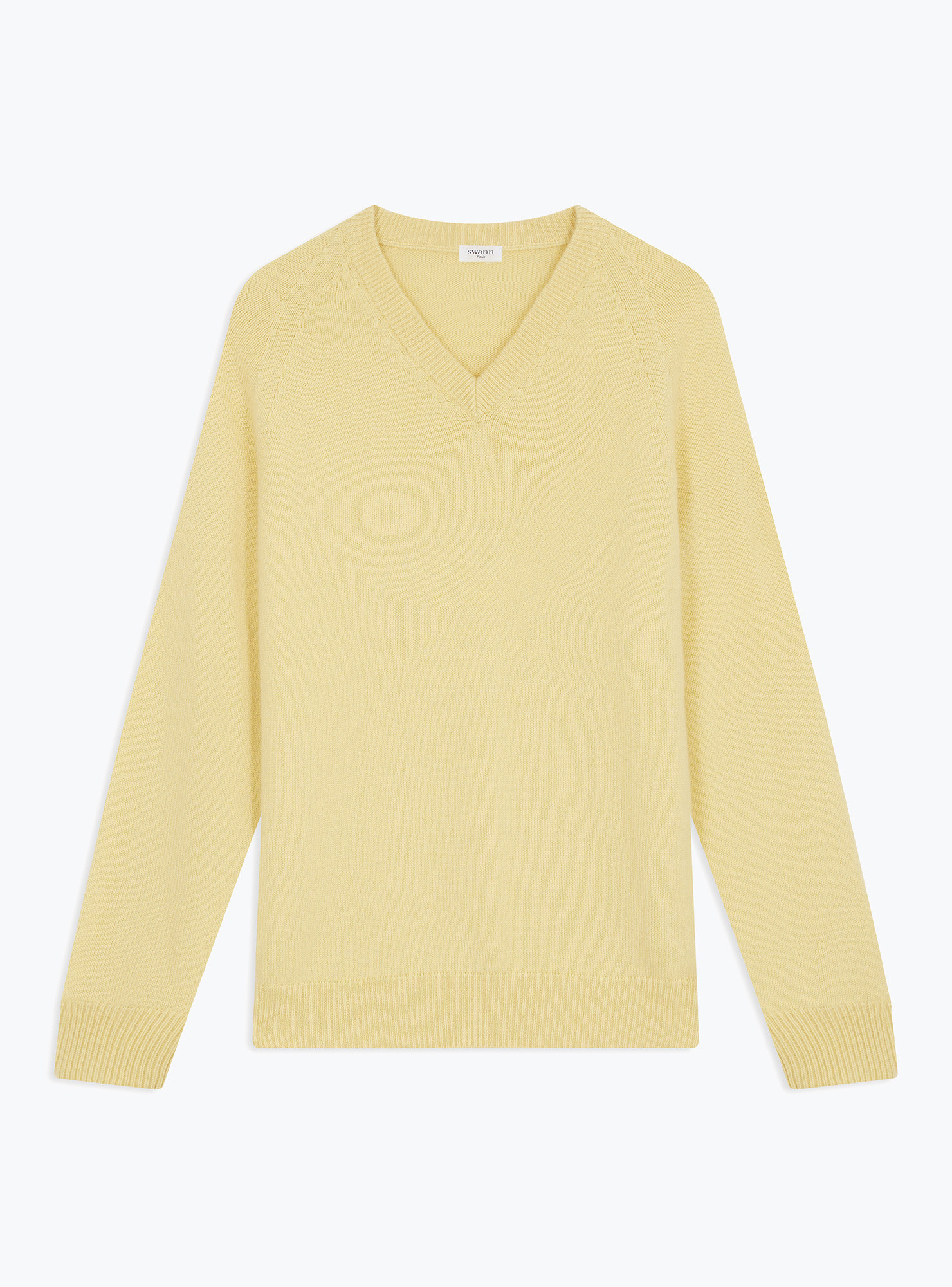 Pull Col V Jaune PUKS10063CV Swann