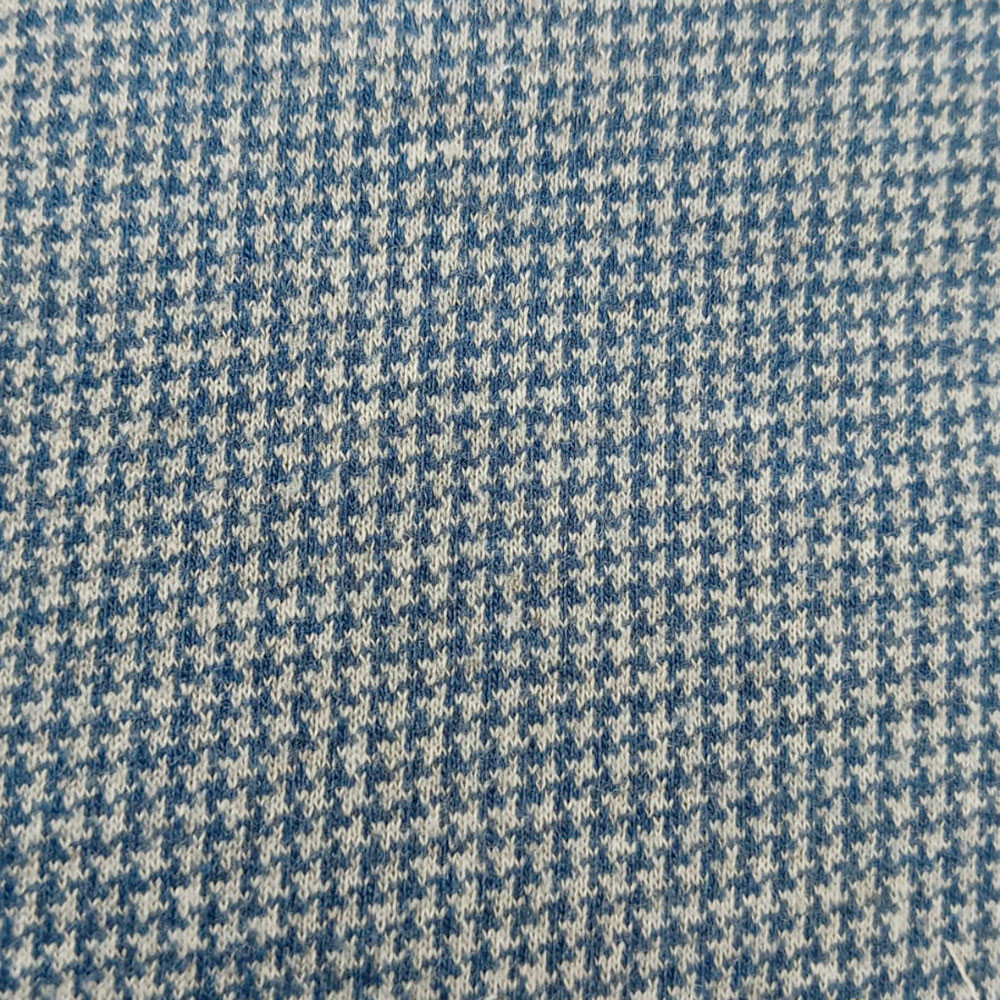 Jersey Pied de Poule Bleu