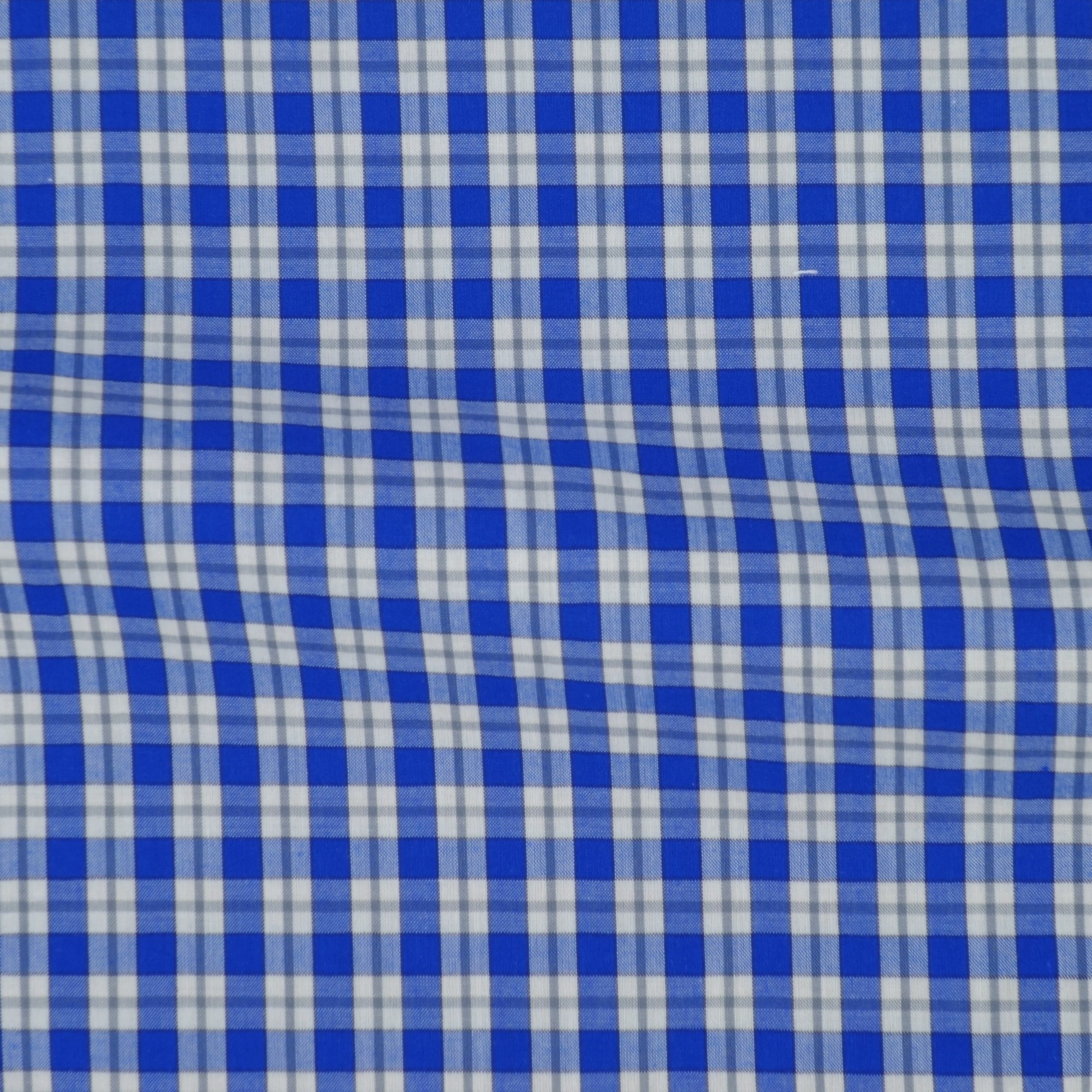 Chambray Carreaux Bleu