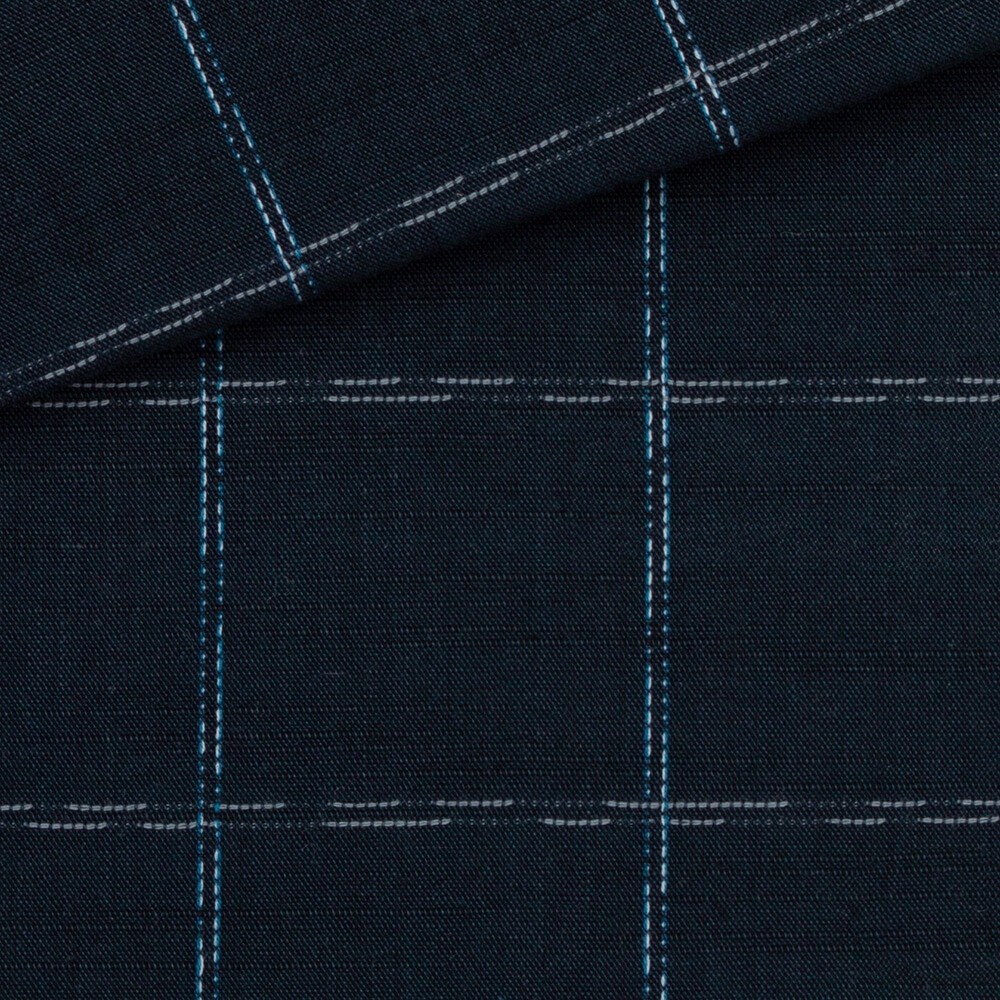 Chambray Carreaux Bleu