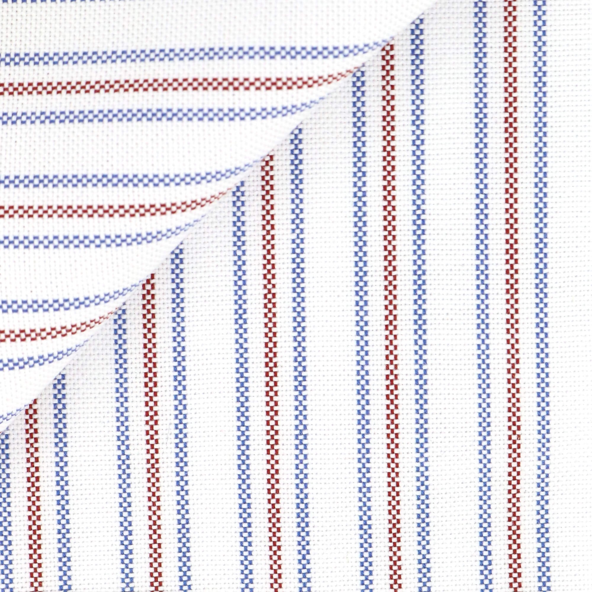 Oxford Rayé Bleu Rouge