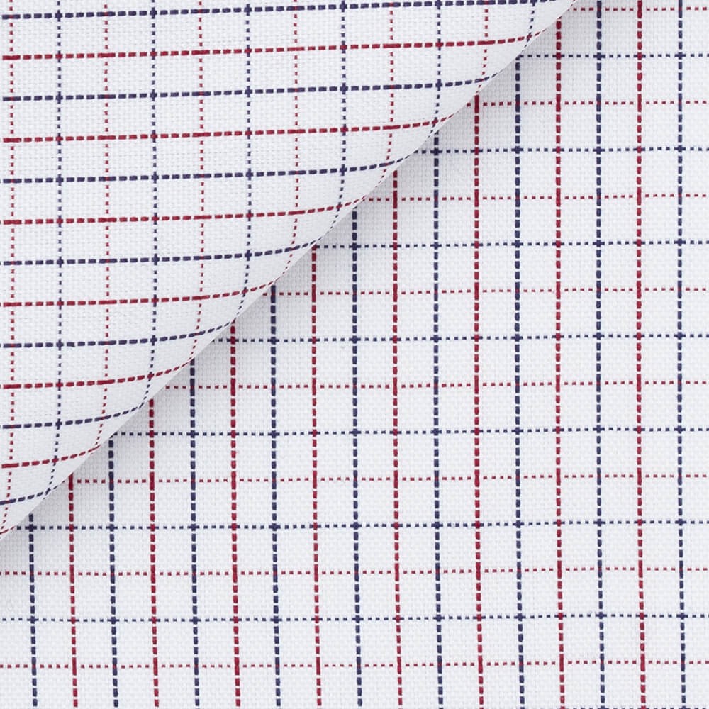 Oxford Carreaux Bleu Rouge