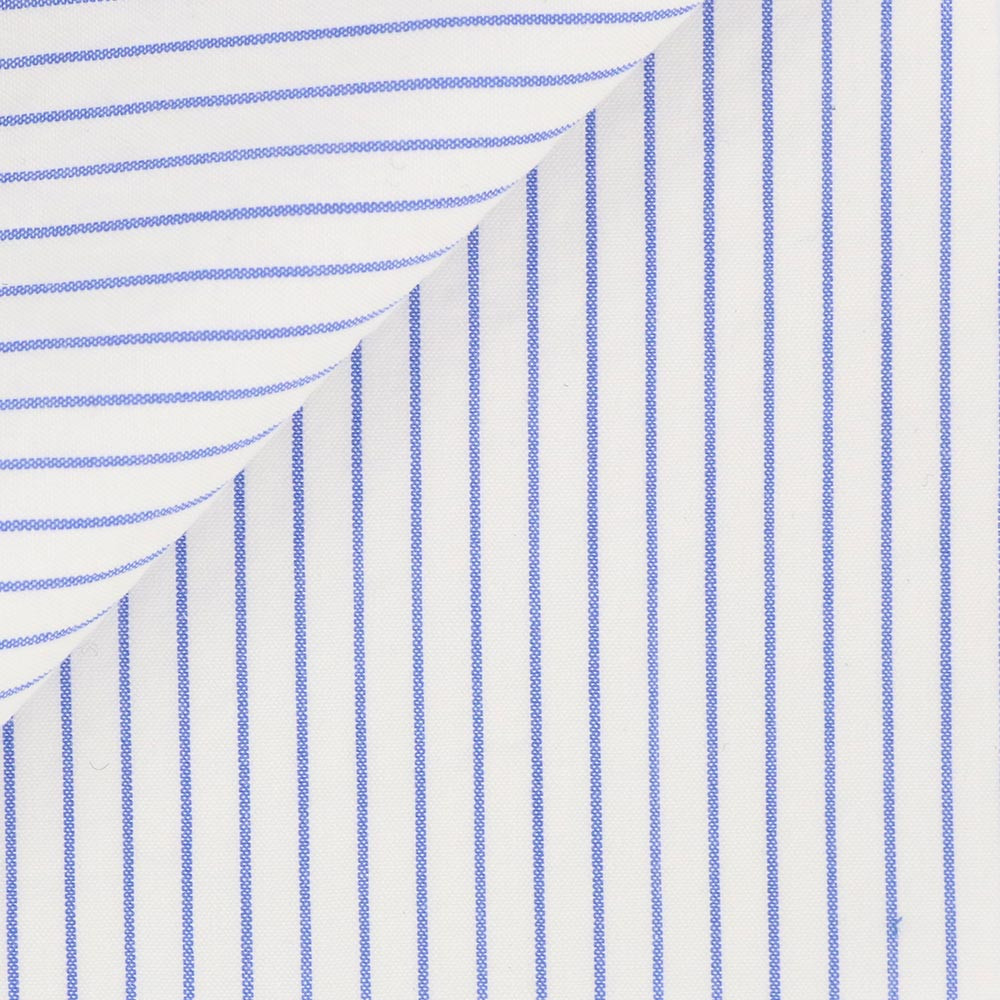 Seersucker Rayé Bleu