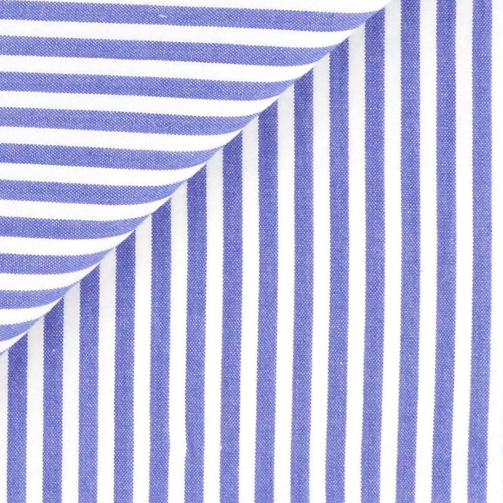 Seersucker Rayé Bleu