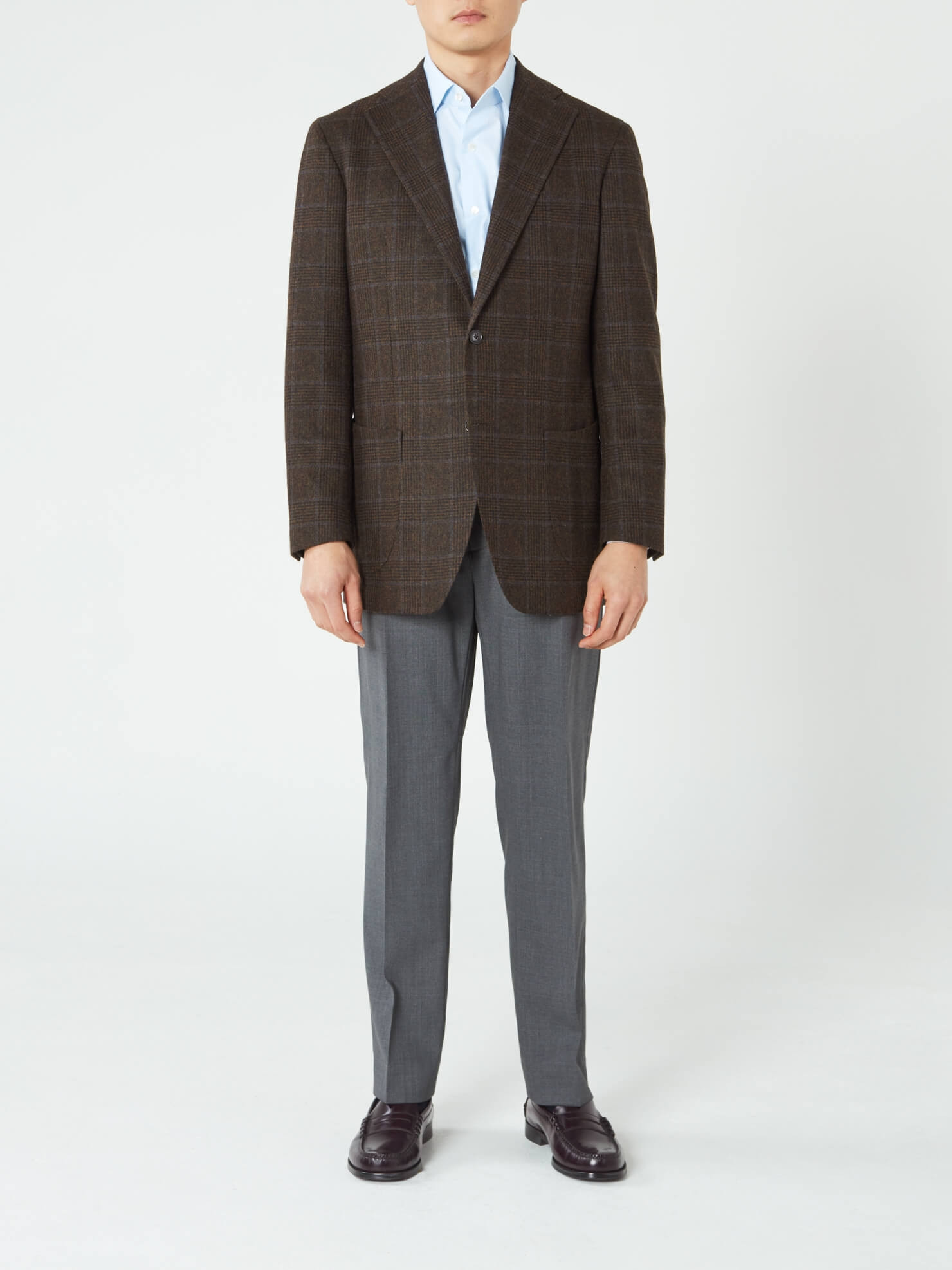 Veste Prince de Galles Marron