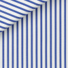 Popeline Rayé Bleu