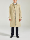 Manteau Car Coat Coton Beige