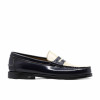 Mocassins Ivy Marine et Crème