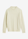 Pull Col Rond Ecru