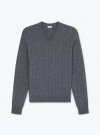 Pull Col V Gris