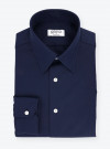 Chemise Lin Uni Bleu