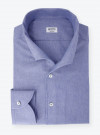 Chemise Chambray Uni Bleu