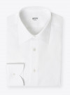 Chemise Popeline Uni Blanc