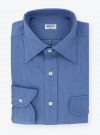 Chemise Denim Uni Bleu