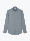 Chemise Chambray Uni Bleu